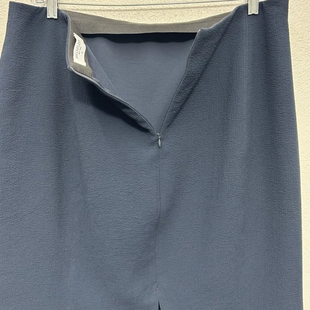 MM Lafleur Pencil Skirt Size 16 Navy Blue Excellent Condition Career Work Office